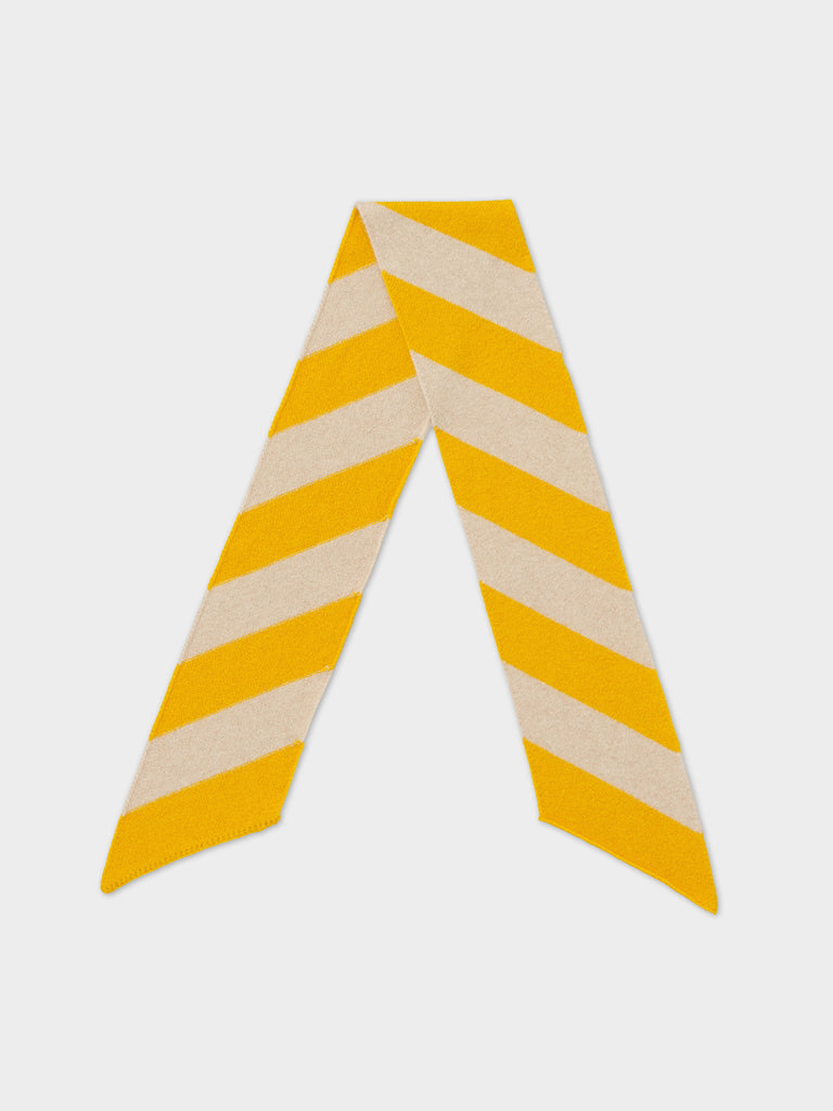 Jo Gordon TWO COLOUR VERTICAL STRIPE BROWN KNEE SOCKS