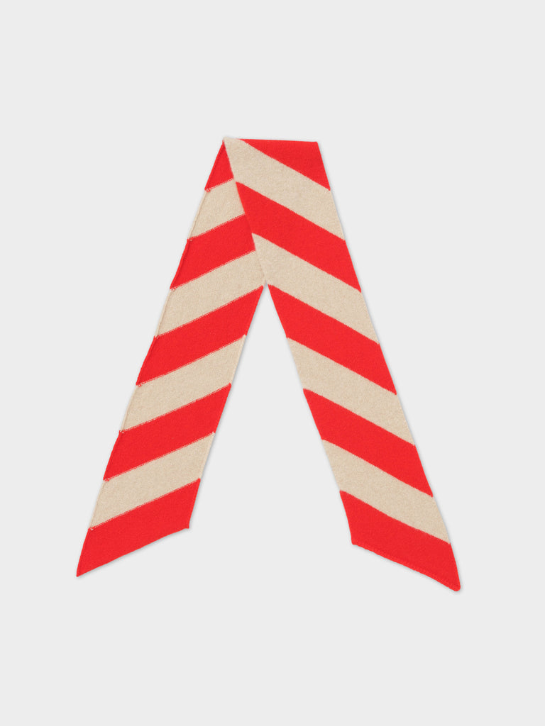 Jo Gordon TWO COLOUR VERTICAL STRIPE BROWN KNEE SOCKS