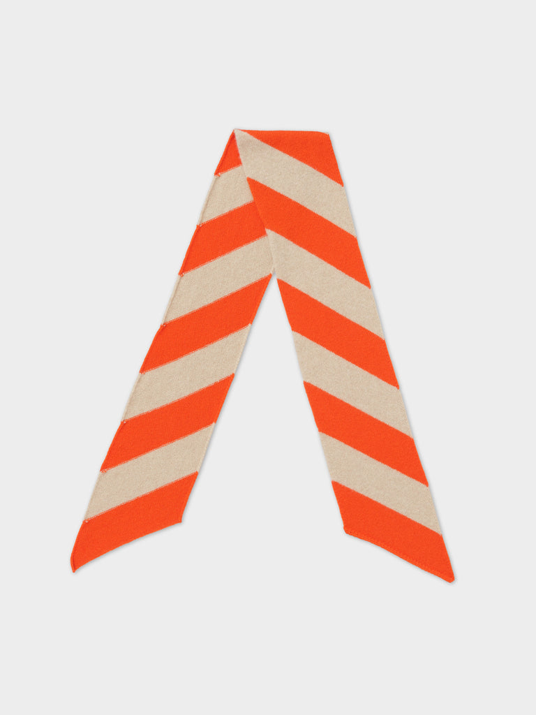 Jo Gordon TWO COLOUR VERTICAL STRIPE BROWN KNEE SOCKS