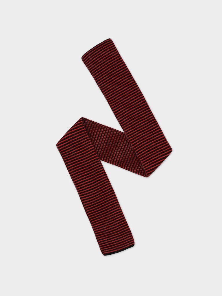 Jo Gordon TWO COLOUR VERTICAL STRIPE BROWN KNEE SOCKS