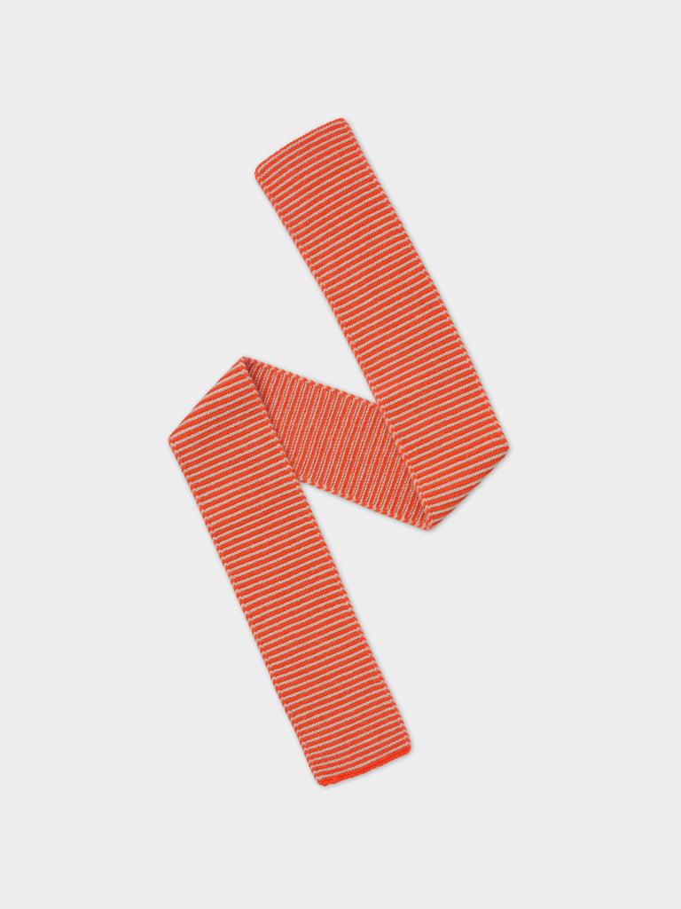 Jo Gordon TWO COLOUR VERTICAL STRIPE BROWN KNEE SOCKS