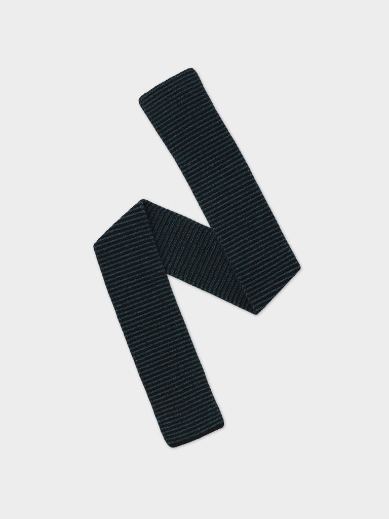 Jo Gordon TWO COLOUR VERTICAL STRIPE BROWN KNEE SOCKS