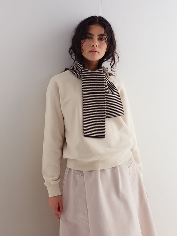 jo gordon TWO COLOUR VERTICAL STRIPE BROWN KNEE SOCKS