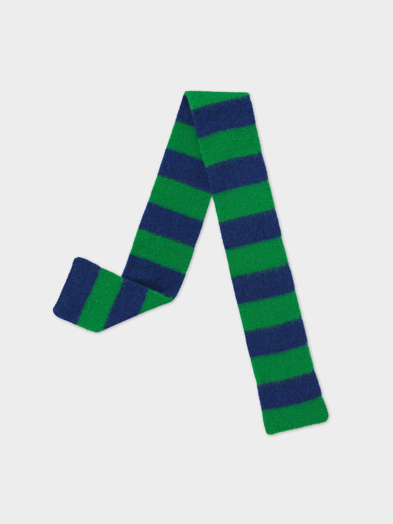 Jo Gordon TWO COLOUR VERTICAL STRIPE BROWN KNEE SOCKS