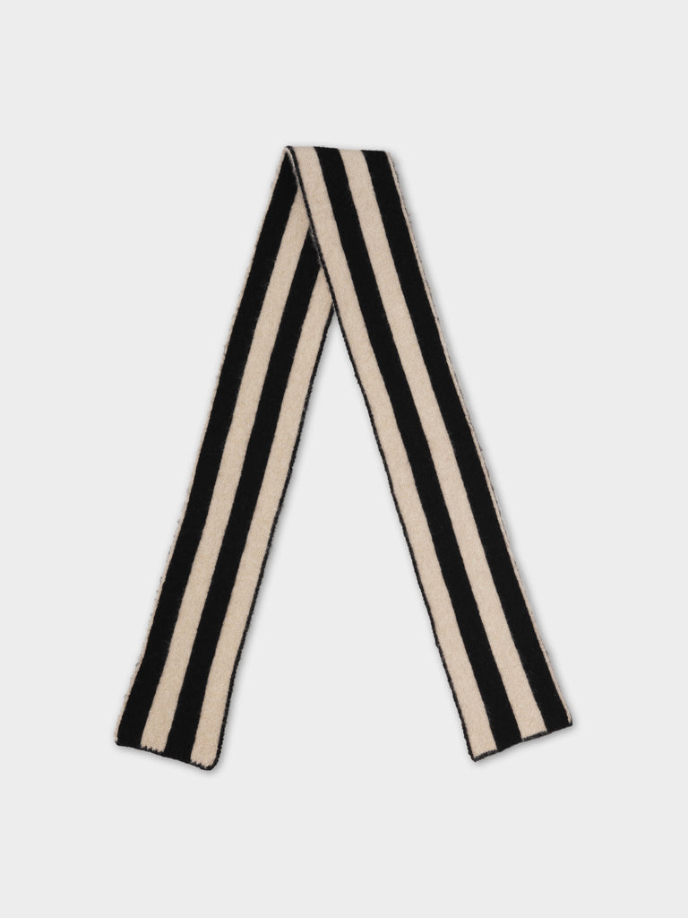 Jo Gordon TWO COLOUR VERTICAL STRIPE BROWN KNEE SOCKS