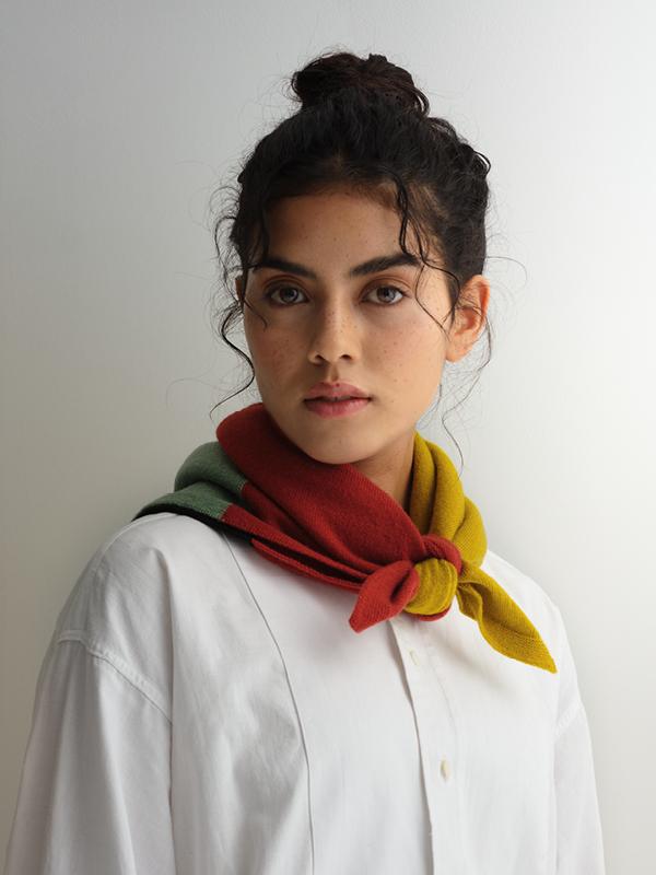 jo gordon TWO COLOUR VERTICAL STRIPE BROWN KNEE SOCKS