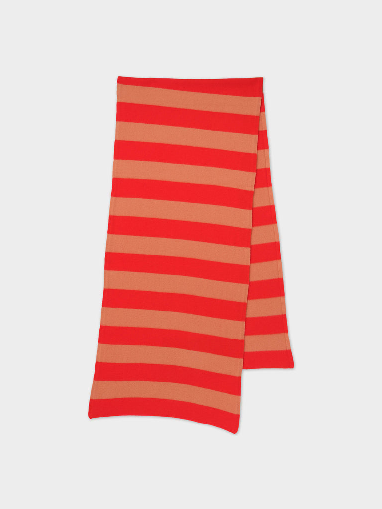 Jo Gordon TWO COLOUR VERTICAL STRIPE BROWN KNEE SOCKS