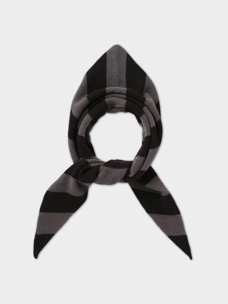 Jo Gordon TWO COLOUR VERTICAL STRIPE BROWN KNEE SOCKS