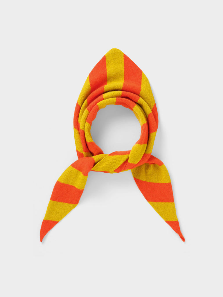 Jo Gordon TWO COLOUR VERTICAL STRIPE BROWN KNEE SOCKS