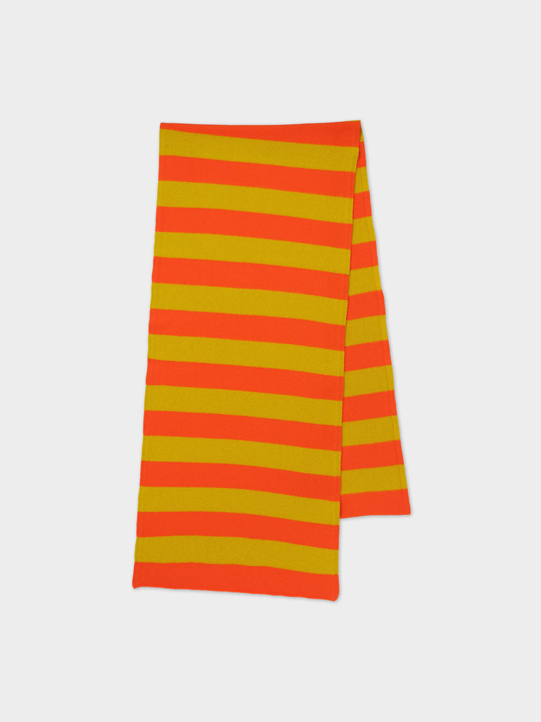 Jo Gordon TWO COLOUR VERTICAL STRIPE BROWN KNEE SOCKS