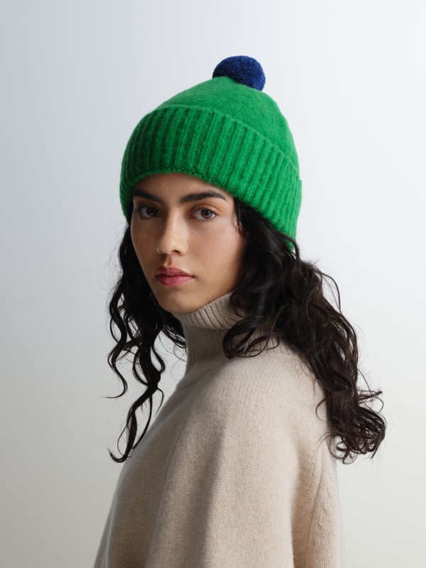 jo gordon TWO COLOUR VERTICAL STRIPE BROWN KNEE SOCKS