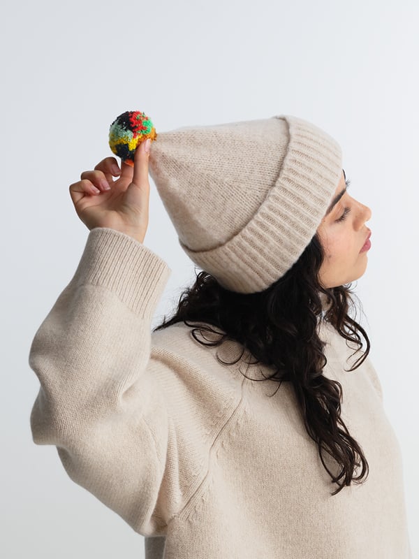 jo gordon TWO COLOUR VERTICAL STRIPE BROWN KNEE SOCKS