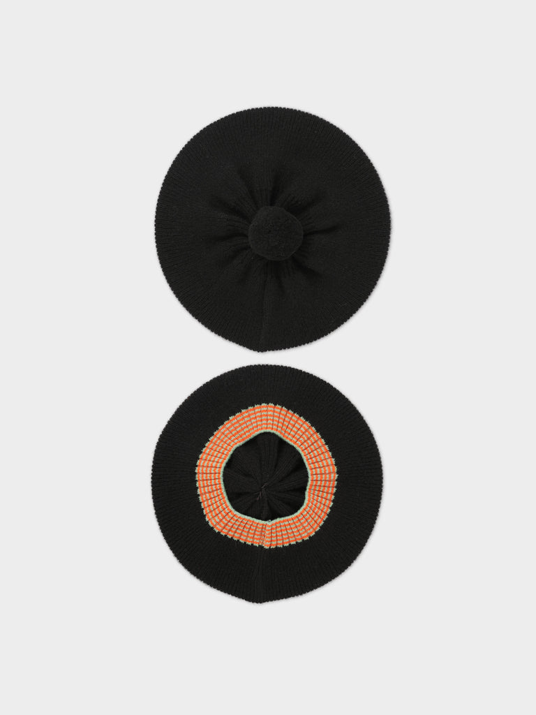 Jo Gordon TWO COLOUR VERTICAL STRIPE BROWN KNEE SOCKS