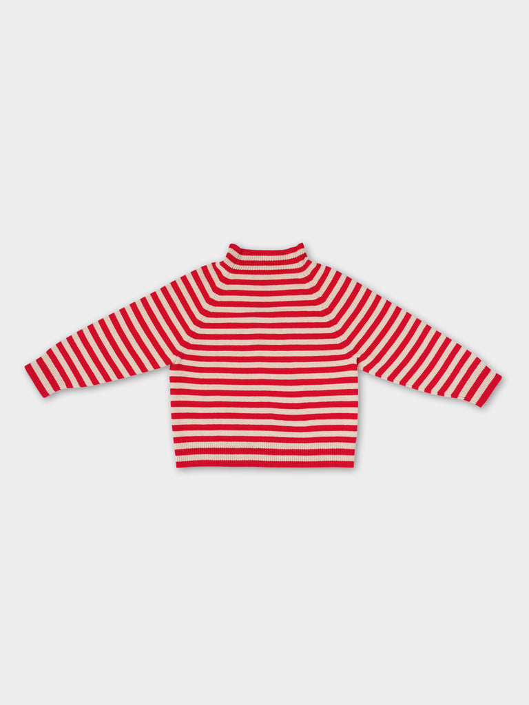 Jo Gordon TWO COLOUR VERTICAL STRIPE BROWN KNEE SOCKS