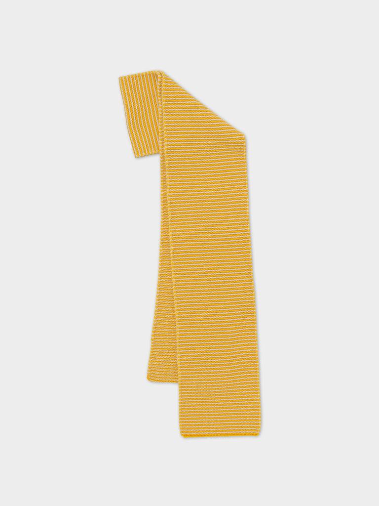 Jo Gordon TWO COLOUR VERTICAL STRIPE BROWN KNEE SOCKS