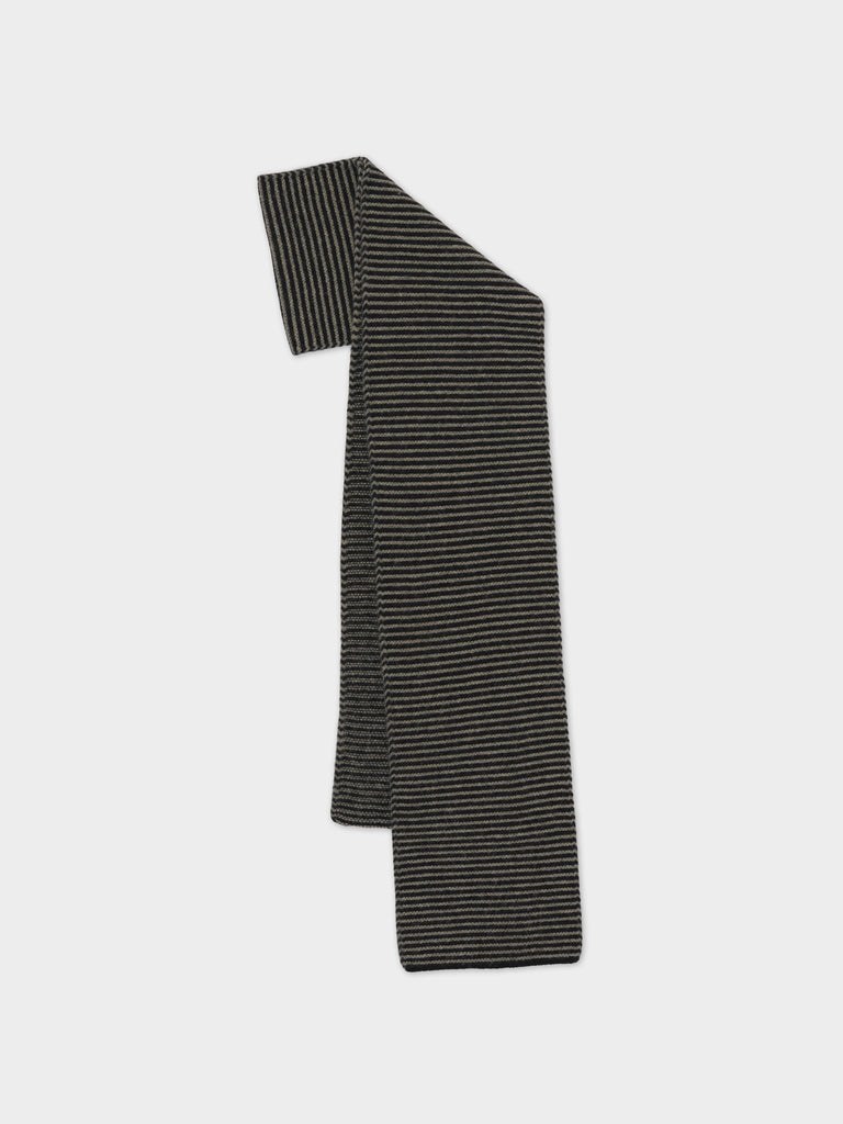 Jo Gordon TWO COLOUR VERTICAL STRIPE BROWN KNEE SOCKS