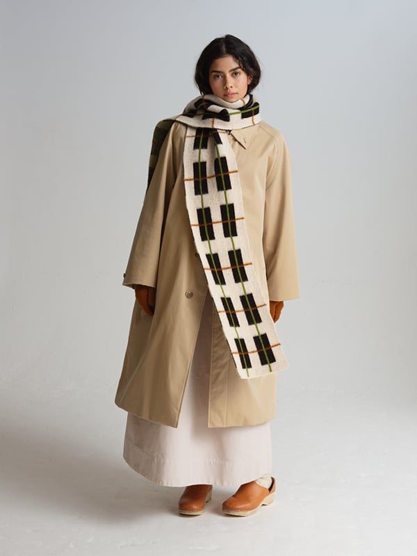 jo gordon TWO COLOUR VERTICAL STRIPE BROWN KNEE SOCKS