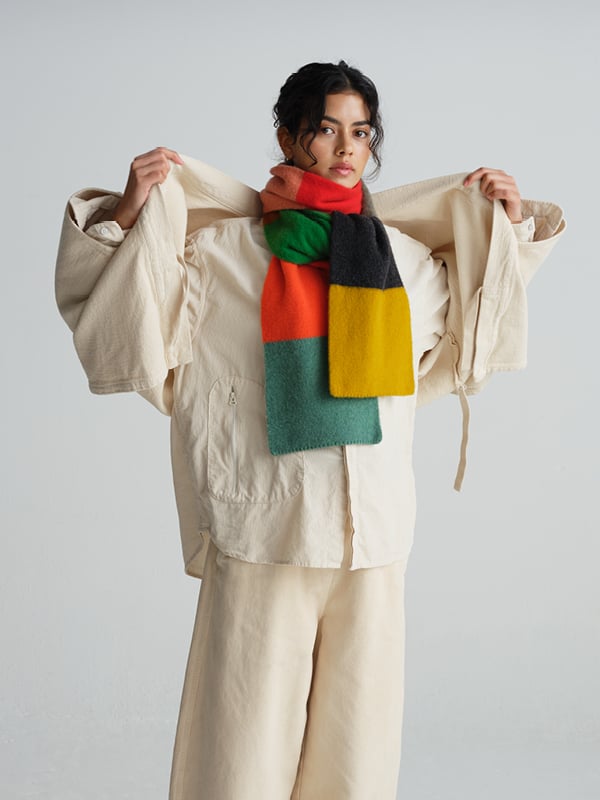 jo gordon TWO COLOUR VERTICAL STRIPE BROWN KNEE SOCKS