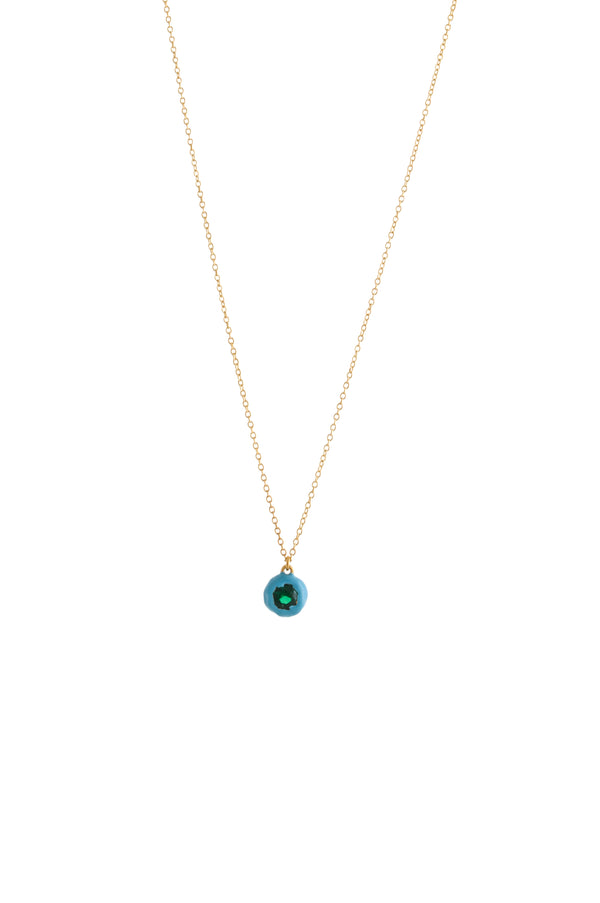 joanna laura constantine CHAIN PENDANT WITH ENAMEL AND COLORED STONE