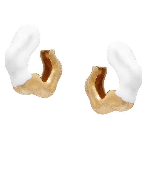 joanna laura constantine FEMININE WAVES HOOP EARRINGS