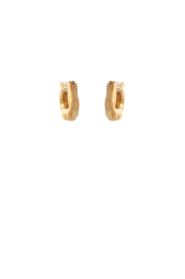 joanna laura constantine GOLD PLATED MINI WAVE EARRINGS
