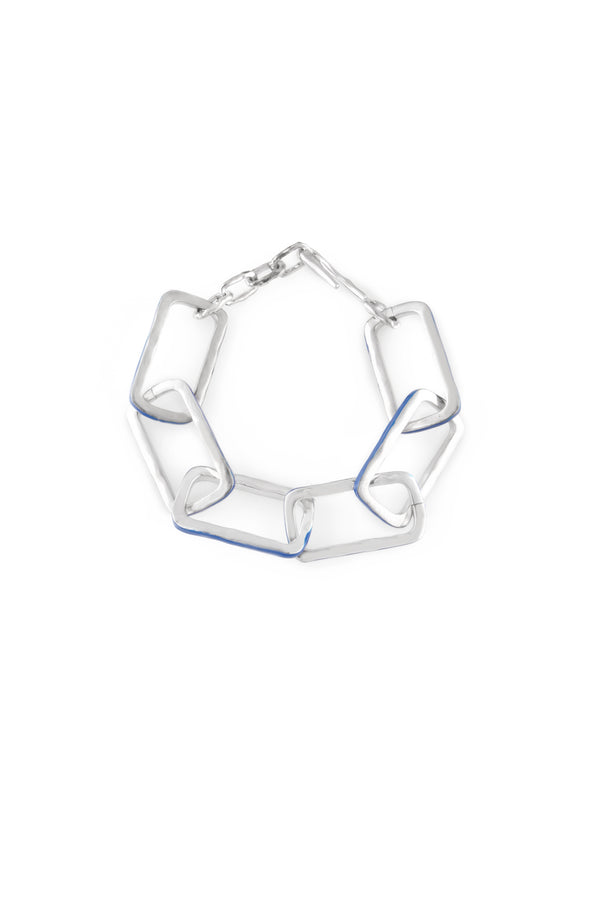 joanna laura constantine LARGE WAVE CHAIN BRACELET WITH ENAMEL