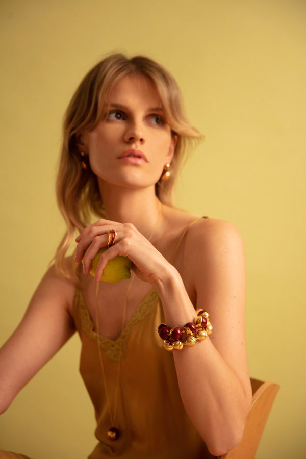 Joanna Laura Constantine MEDIUM ORBS BRACELET WITH MULTICOLORED ENAMEL