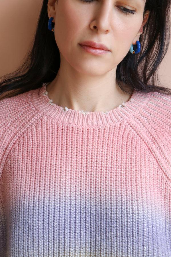 Joanna Laura Constantine MEDUIM WAVE HOOP EARRINGS WITH ENAMEL