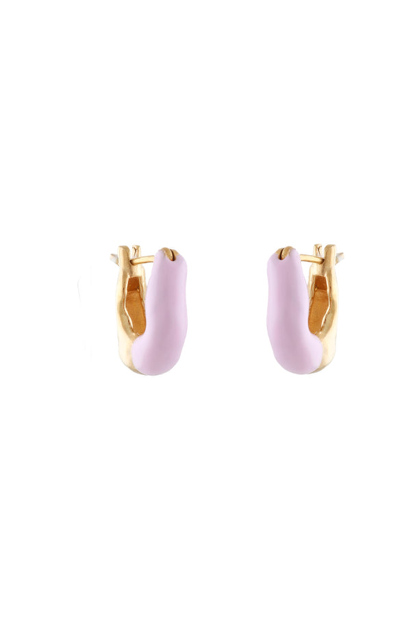 joanna laura constantine MINI HOOP EARRINGS WITH ENAMEL