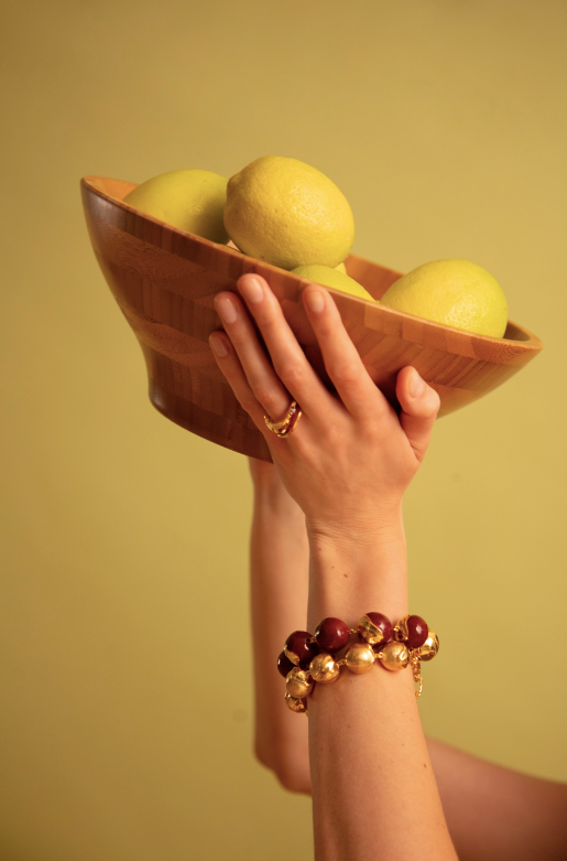 Joanna Laura Constantine MULTI ORBS BRACELET WITH ENAMEL