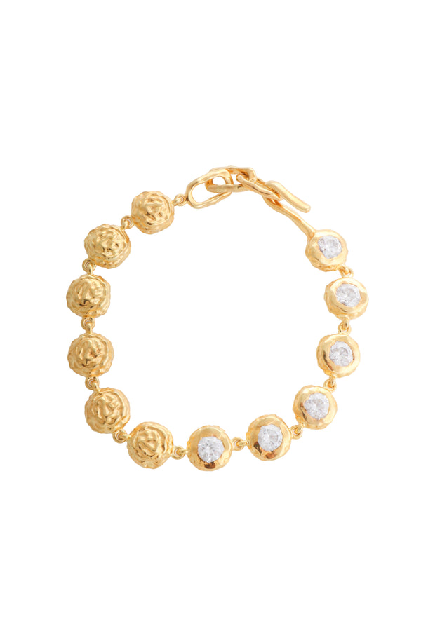 joanna laura constantine MULTI ROUND WAVE BRACELET WITH HANDSET STONES
