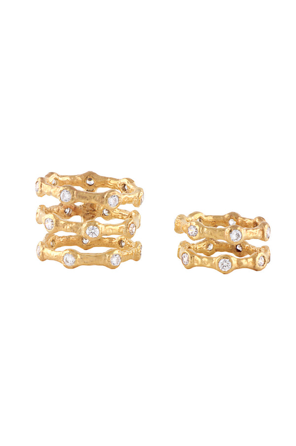 joanna laura constantine SET OF TWO FEMININE RINGS WITH STONES