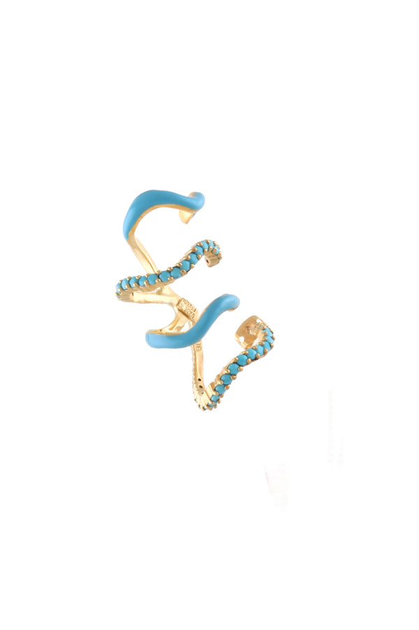 joanna laura constantine STATEMENT EAR-CUFF WITH ENAMEL AND STONES