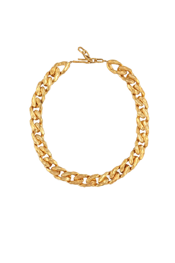 joanna laura constantine STATEMENT GOLD PLATED WAVE CHAIN NECKLACE