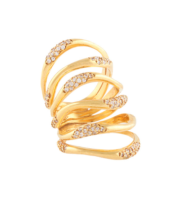 joanna laura constantine STATEMENT MULTI WAVES RING