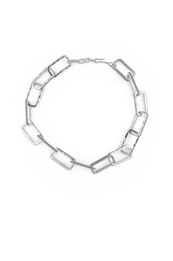 joanna laura constantine STATEMENT WAVE LINK NECKLACE WITH ENAMEL