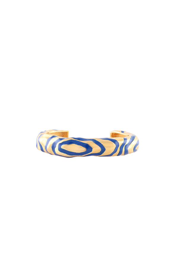 joanna laura constantine WAVE CUFF WITH ENAMEL DETAILS