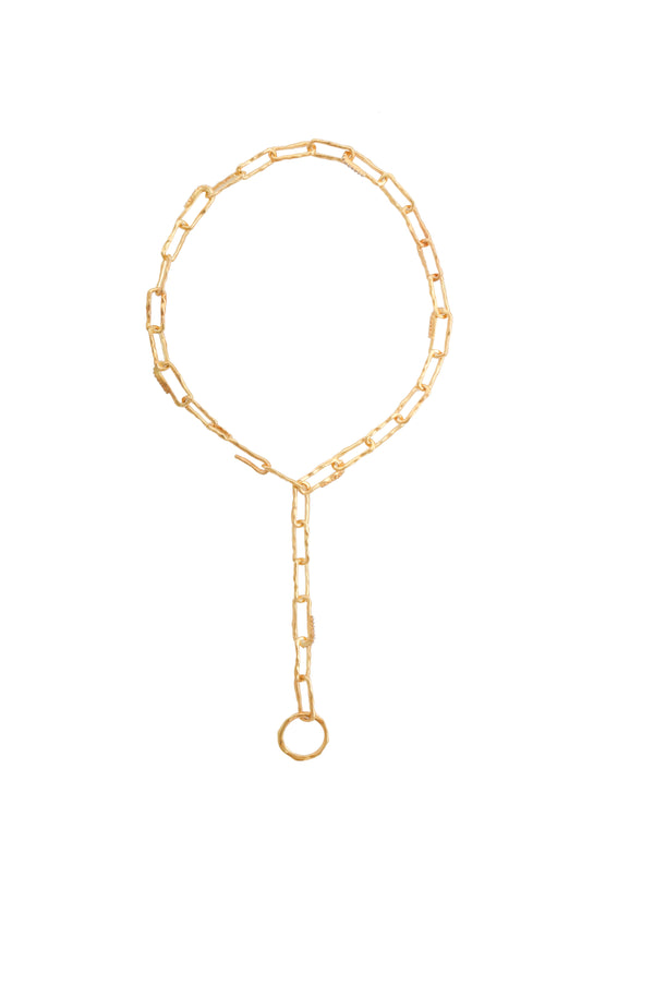 joanna laura constantine WAVES LINKS STATEMENT NECKLACE WITH FRONT CLOSURE