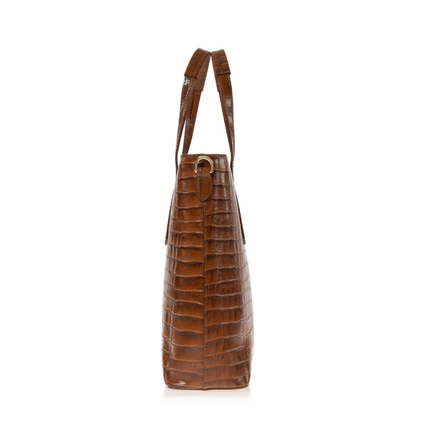 Joanna Maxham Cabas Tote Bag (Saddle Croc-Embossed)