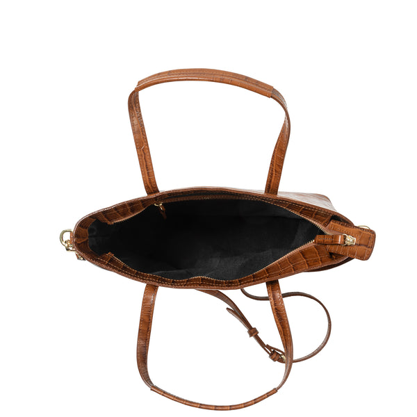 Joanna Maxham Cabas Tote Bag (Saddle Croc-Embossed)