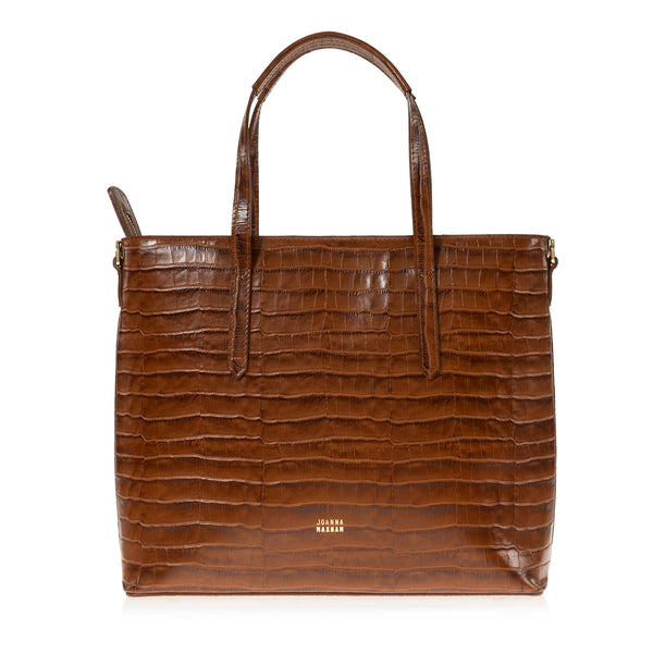 Joanna Maxham Cabas Tote Bag (Saddle Croc-Embossed)