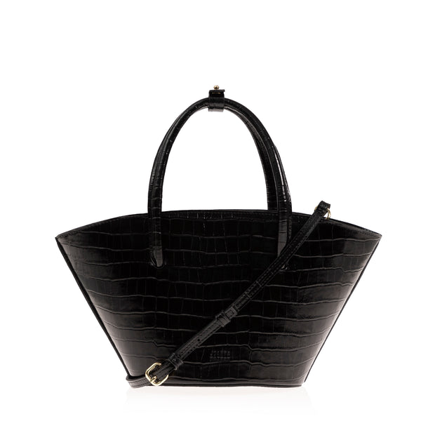 Joanna Maxham Lady's Gambit (Black Croc-Embossed)