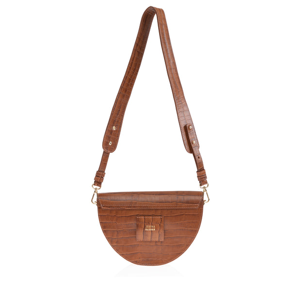 Joanna Maxham Lune Saddle Bag (Saddle Croco)
