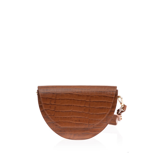 joanna maxham Lune Saddle Bag (Saddle Croco)