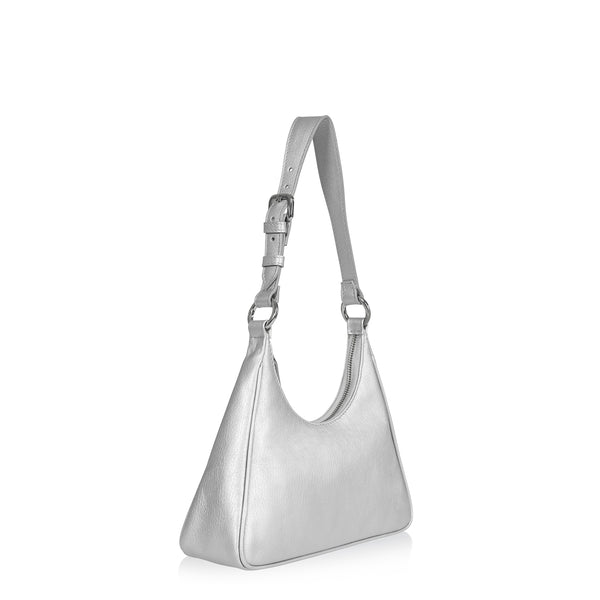 Joanna Maxham Prism Hobo (Silver Leather)