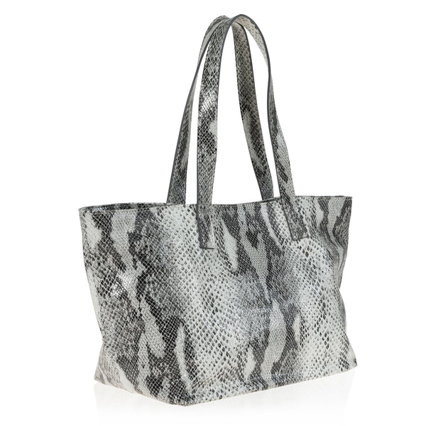 Joanna Maxham Rive Gauche Tote (Grey Snake Wash)