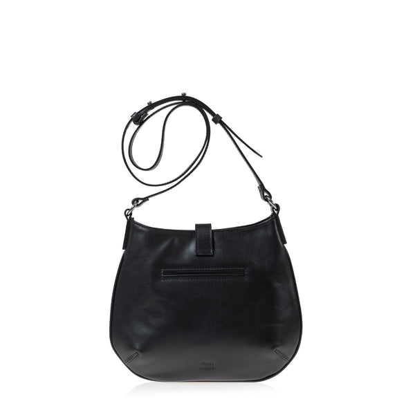 Joanna Maxham Tulip Crossbody Bag (Black Leather)