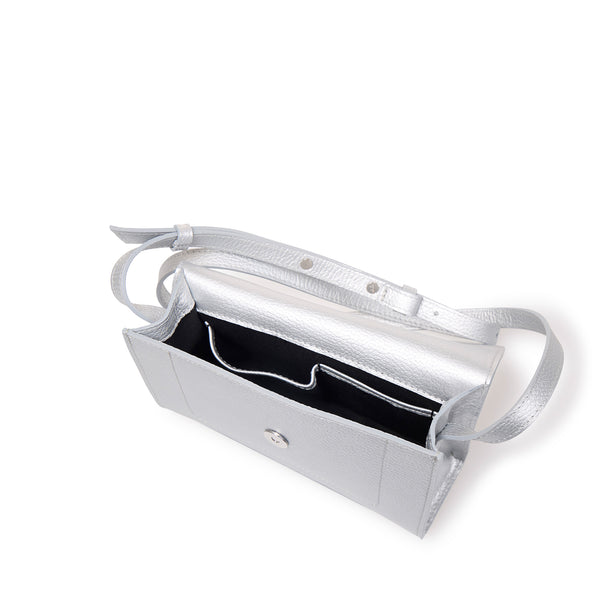 Joanna Maxham The Runthrough Mini (Silver Pebbled Leather)