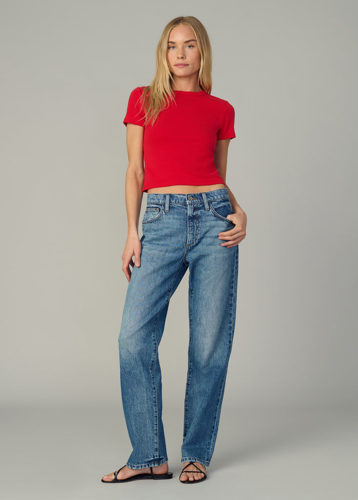 Joe's THE BABY TEE CHERRY RED