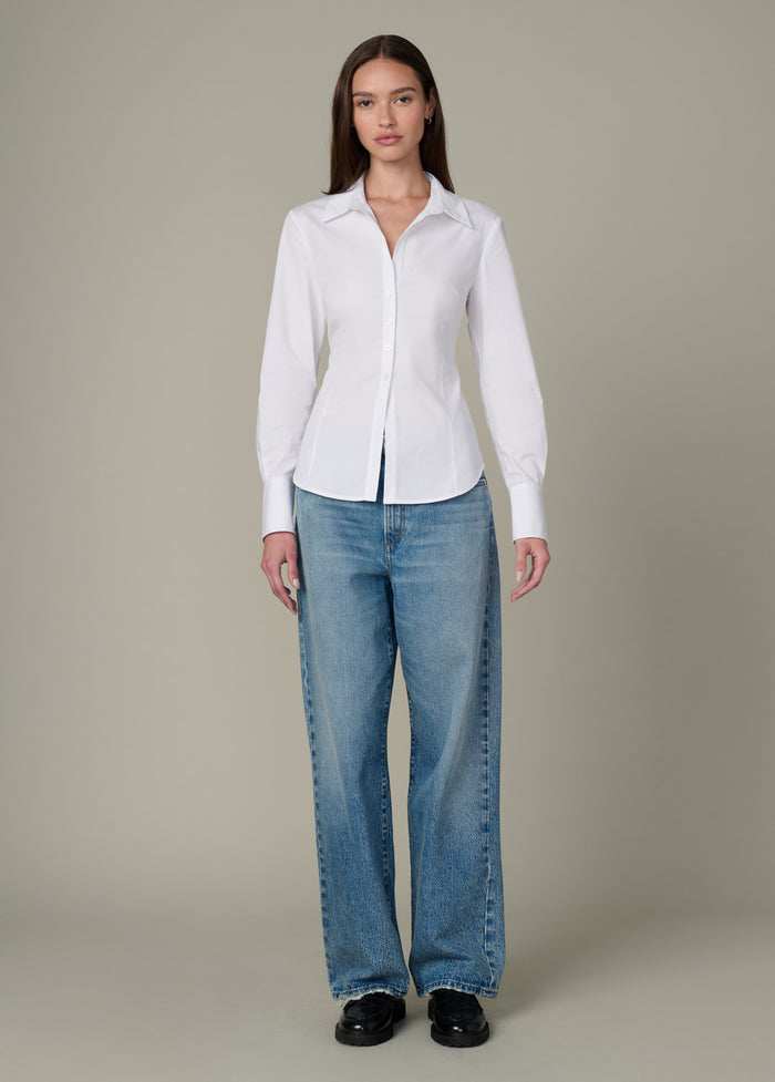 Joe's THE CORA SLIM FIT SHIRT WHITE
